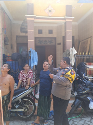 Bhabinkamtibmas, Babinsa, dan Ketua RT RW Lakukan Himbauan Keamanan di Lokasi Pembangunan