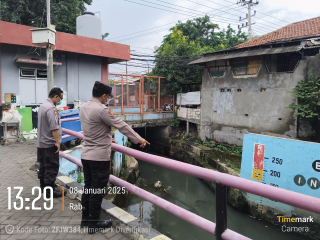 Patroli Pemantauan Debit Air di Pompa Tanjung Sadari