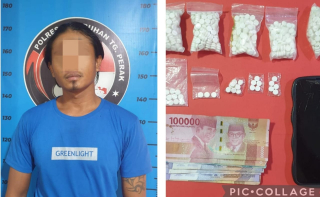 Satresnarkoba Polres Tanjung Perak Amankan Pengedar Pil LL, Sita 787 Butir Pil Siap Edar.