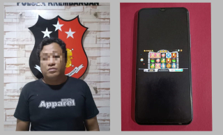 Polsek Krembangan Amankan Pelaku Judi Online di Kedai Kopi de Genk.
