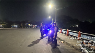 Patroli Harkamtibmas, Unit Patroli Perintis Presisi Satsamapta Polres Pelabuhan Tanjung Perak Jaga Keamanan di Jalan Benteng