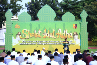 Gelar Salat Idul Adha, Jajaran Polri Tingkatkan Kepedulian Demi Persatuan