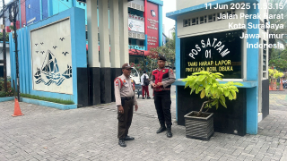 Unit 14.25 Patroli Kota Presisi Polres Pelabuhan Tanjung Perak Sambangi SMA Barunawati