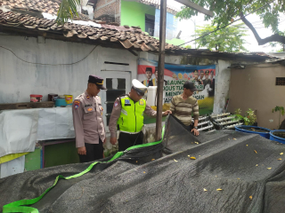 Polsek Semampir Laksanakan Patroli Harkamtibmas dan Pemantauan Ketahanan Pangan Budidaya Ikan Lele
