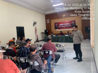 Kapolsek Krembangan Pimpin Jumat Curhat Bersama Warga Perak Barat