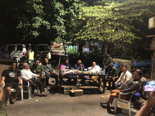 Polsek Semampir Bersama Tiga Pilar Solo Bandung Laksanakan Pengamanan Mako Antisipasi Kerusuhan Demonstran