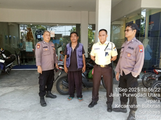 Patroli dan Sambang di Bank BRI Jalan Demak, Antisipasi Potensi Kerawanan 3C