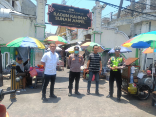Patroli Harkamtibmas di Kawasan Wisata Religi Sunan Ampel, Antisipasi Gangguan Kamtibmas