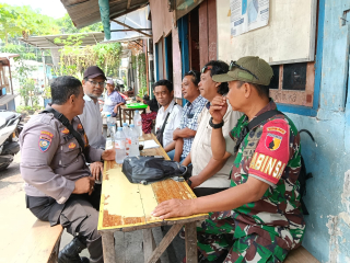Sambang Warga Pesapen Kali, Bhabinkamtibmas Krembangan Utara Ajak Masyarakat Peduli Kamtibmas