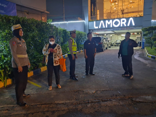 Patroli Polsek Pabean Cantikan di Hotel Lamora, Antisipasi Gangguan Kamtibmas