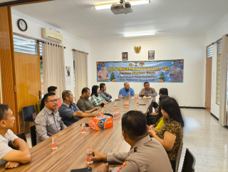 Koordinasi Pengamanan Natal dan Tahun Baru, Polsek Krembangan Gelar Rakor Bersama Pimpinan Gereja