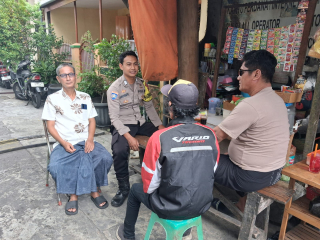 Bhabinkamtibmas Ampel Laksanakan Sambang Dialogis, Imbau Warga Jaga Keamanan Lingkungan