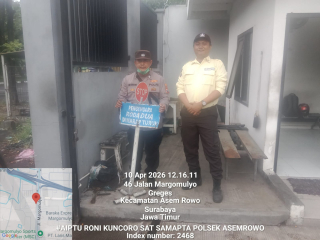 Polsek Asemrowo Laksanakan Patroli Dialogis di Pergudangan Margomulyo, Antisipasi 3C