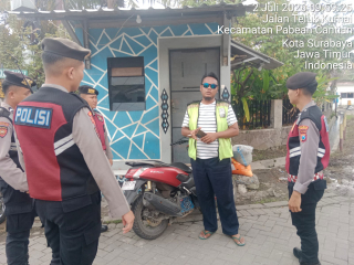 Unit Patroli Kota Presisi Sat Samapta Intensifkan Pengamanan di Perumahan Teluk Kumai