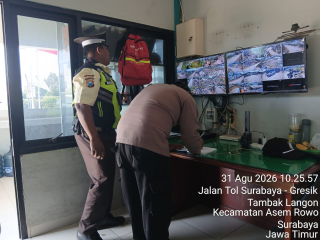 Polsek Asemrowo Patroli Obyek Vital Gudang PLN Tambak Langon, Antisipasi 3C