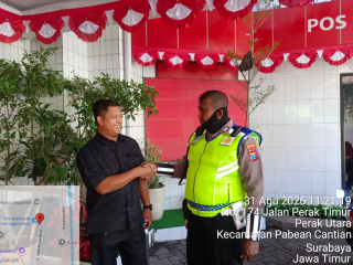 Satlantas Polres Pelabuhan Tanjung Perak Sosialisasikan Tertib Berlalu Lintas kepada Masyarakat