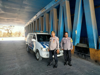 Polsek Kenjeran Patroli Underpass Suramadu, Antisipasi Balap Liar dan 3C