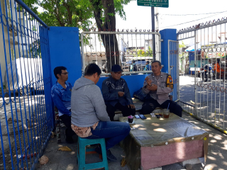 Bhabinkamtibmas Perak Barat Sambang Kamtibmas Bersama Tiga Pilar di Jalan Ikan Duyung