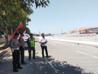 Polsek Kenjeran Tingkatkan Patroli Harkamtibmas di Sekolah Rakyat Jalan Kedung Cowek