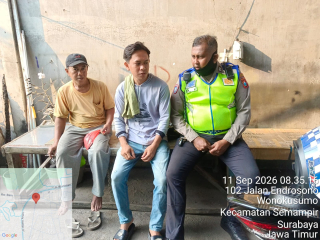 Satlantas Polres Pelabuhan Tanjung Perak Rutin Sosialisasikan Tertib Berlalu Lintas