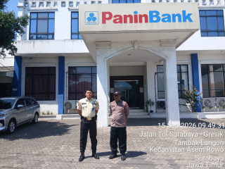 Polsek Asemrowo Melaksanakan Patroli Objek Vital Bank Panin, Antisipasi 3C
