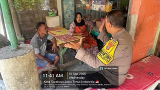 Bhabinkamtibmas Genting Kalianak Sambang Warga, Sampaikan Imbauan Jaga Kamtibmas