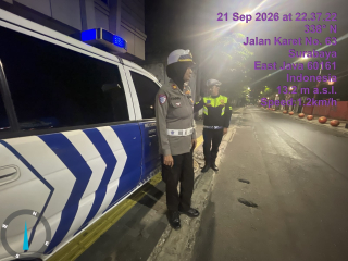 Polsek Pabean Cantikan Laksanakan Patroli Kamtibmas di Jalan Karet Antisipasi 3C