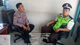 Polsek Asemrowo Patroli Objek Vital Gudang PLN Tambak Langon, Antisipasi 3C
