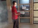Urkes Polres Tanjung Perak Lakukan Fogging Disinfektan, Cegah Penyebaran Covid-19 di Lingkungan Mako