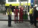 Patroli SPBU, Polsek Krembangan Titip Pesan Waspada Peredaran Uang Palsu