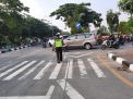 Cegah Kemacetan di Pagi Hari, Unit Lantas Polsek Kenjeran Lakukan Pengaturan Rutin