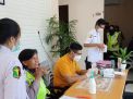 Urkes Polres Tanjung Perak Lakukan Rapid Test Untuk Personil Piket Pospam Suramadu
