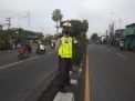 Polsek Krembangan Gencar Lakukan Pengaturan Pagi Untuk Cegah Kemacetan