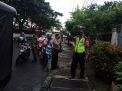 Kanit Intelkam Polsek Pabean Cantikan Pimpin Operasi Masker di Jalan Kebalen Timur