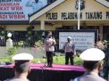 Kapolres Tanjung Perak Pimpin Apel Kesiapan Larangan Mudik Lebaran