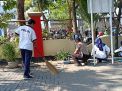 Gelar Sabtu Osis, Polsek Kenjeran Bersih-bersih Mako
