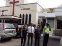 Polsek Pabean Cantikan Lakukan Pam Kebaktian Minggu