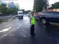 Unit Lantas Polsek Pabean Cantikan Gelar Pengaturan Pagi Cegah Kemacetan