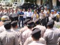 Kapolres Tanjung Perak Pimpin Simulasi Penanggulangan Huru Hara Pemilu