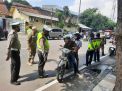 Polres Tanjung Perak Gelar Operasi Yustisi Protokol Kesehatan di Jalan Stasiun Kota