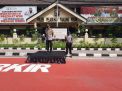 Wakapolres Tanjung Perak Pimpin Apel Persiapan Pengamanan Jalur Unjuk Rasa