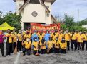 Kapolres Tanjung Perak Pimpin Kerja Bakti Bersih-Bersih Gereja