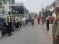 Polres Tanjung Perak Bareng Personil Samping Gelar Operasi Masker di Jalan Bulak Banteng Sekolahan