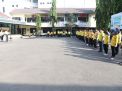 Kasat Sabhara Polres Tanjung Perak Pimpin Olahraga Pagi Bersama