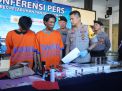 Polres Tanjung Perak Gelar Konferensi Pers Kasus Pencurian Rumsong