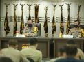 Kapolres Tanjung Perak Ikuti Rakor Kesiapan PSBB di Mapolda Jatim