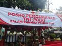 Polsek Semampir Bersama TNI Lakukan Penjagaan Posko Pemilu