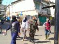 Babinkamtibmas Nyamplungan Lakukan Penyemprotan Disinfektan & Sosialisasi PPKM Darurat Bareng Instansi Sampng