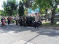 Wakapolsek Kenjeran Pimpin Operasi Masker di Depan Mako, Sasar Para Pengguna Jalan
