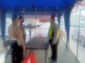 Cegah Masuknya Covid-19, Polres Tanjung Perak Periksa Suhu Badan Tamu & Personil